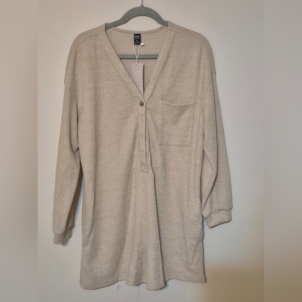 Cozy Beige Knit Romper